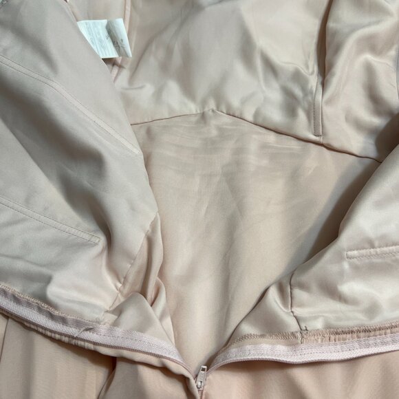 Mori Lee Madeline Gardner Blush Off Shoulder Gown 22W Bridesmaid Formal Plus - Picture 7 of 11